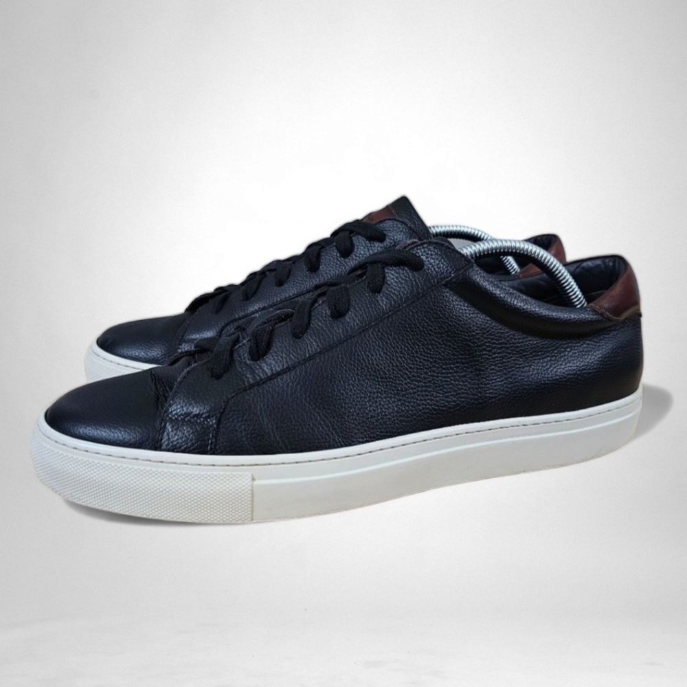 To Boot New York Adam Derrick Sneaker Knox Calf Mens Shoe Black Leather …